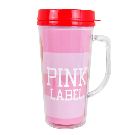 Botella de Plástico con Tapa, Pink Label