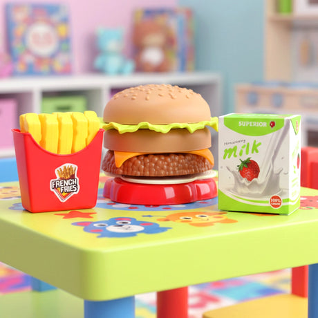 Set deHamburguesa con Papas de Juguete