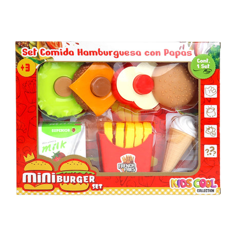 Set deHamburguesa con Papas de Juguete