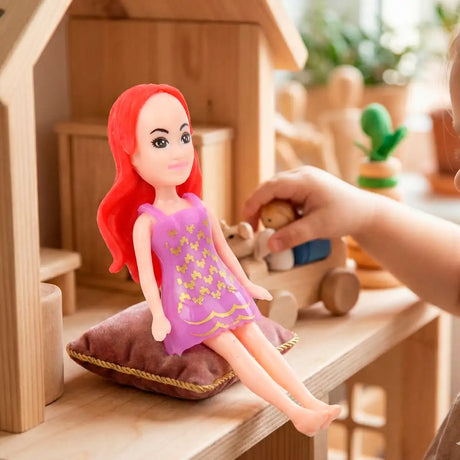 Set Muñeca con Vestidos Intercambiables
