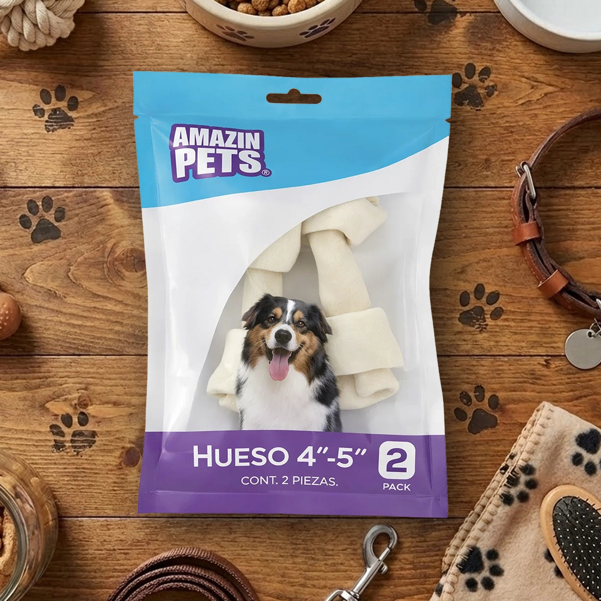 Carnaza Huesito para Mascota, 2 pzas