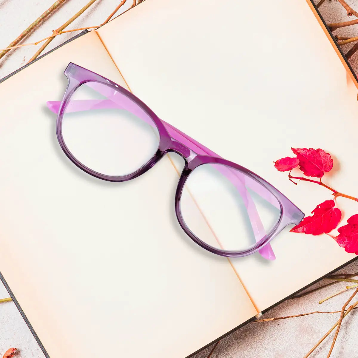 Lentes de Lectura, Color Morado, +1.50