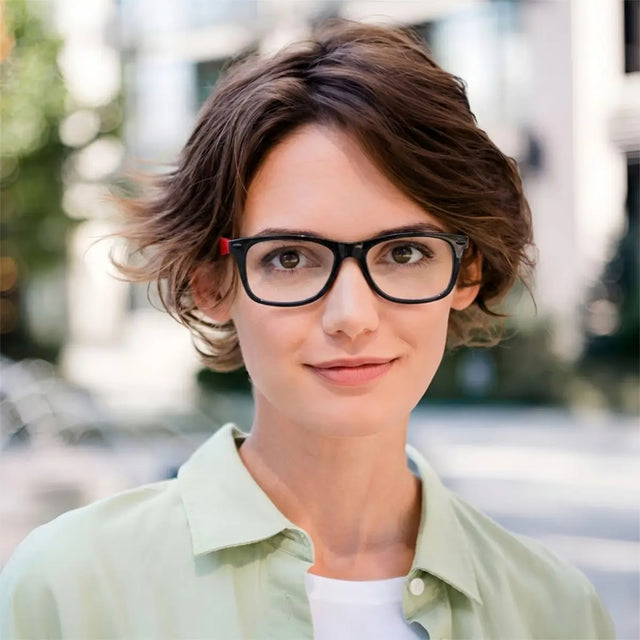 Lentes de Lectura, Color Rojo y Negro, +2.50