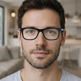 Lentes de Lectura, Color Negro y Azul, +3.50