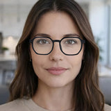 Lentes de Lectura, Color Negro y Azul, +4.00