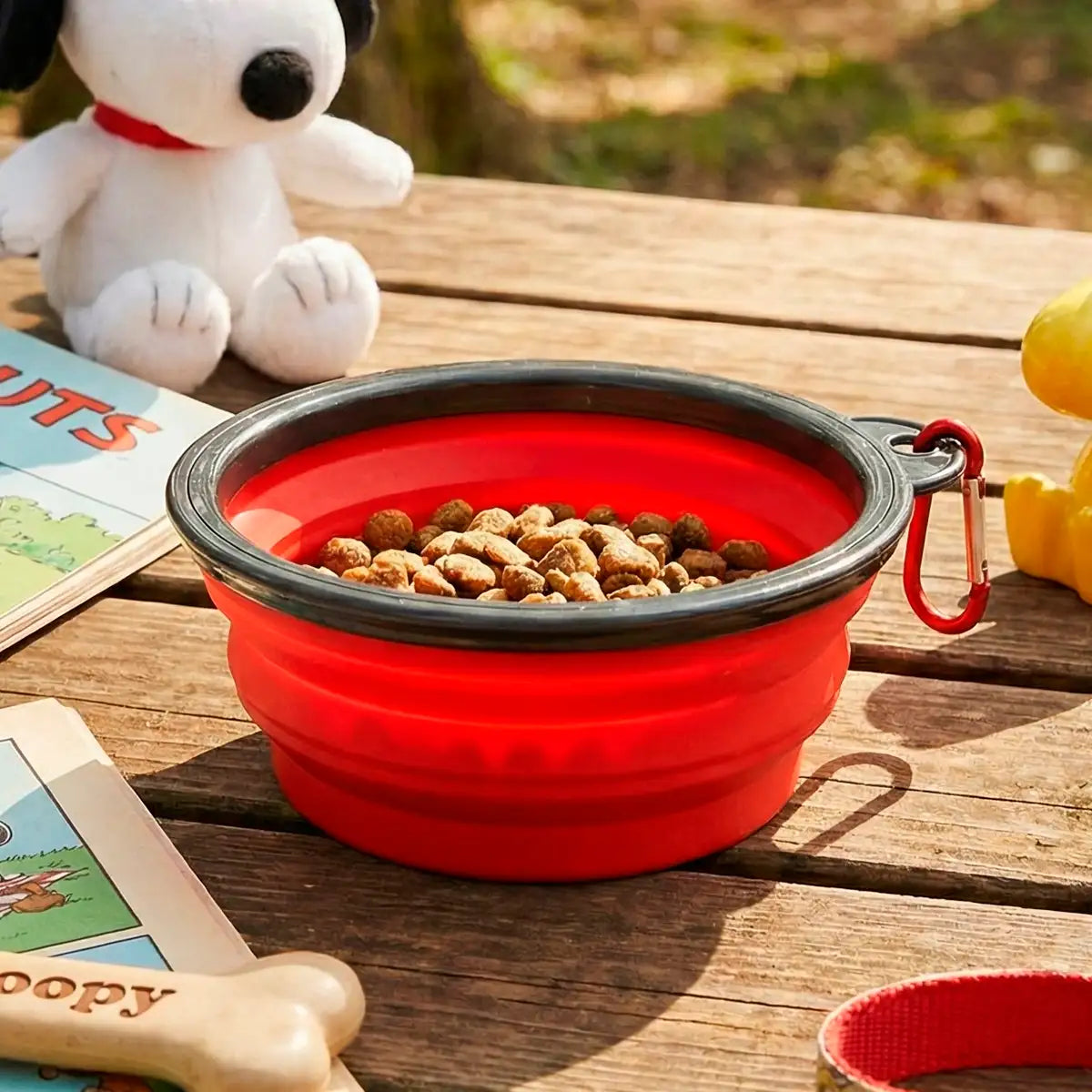 22 12WIN PEANUTS PLATO PLEGABLEROJO