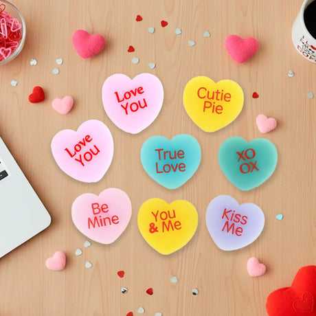 Gel Clings, Corazón con Frases