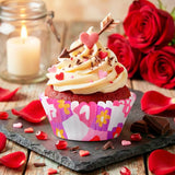 Mini Capacillos para Cupcakes, Corazones