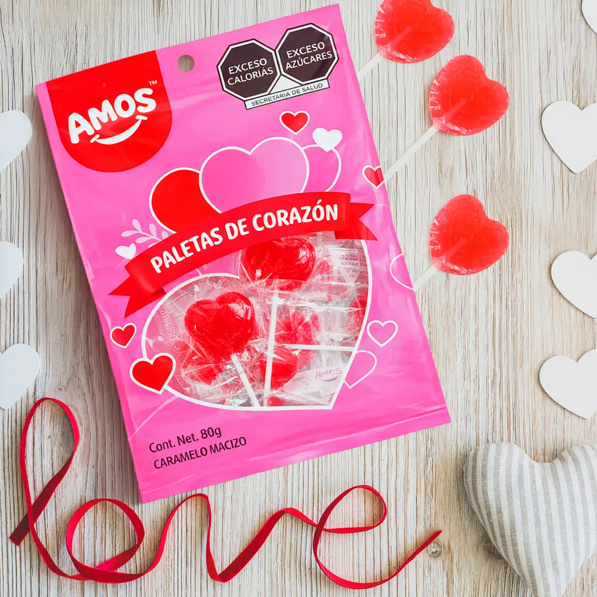 Paleta de Caramelo, Corazón, Amos