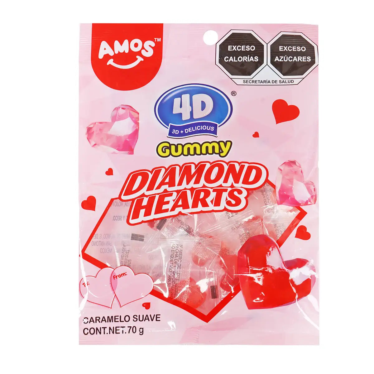 Gomitas, Corazón Diamante, 70 gr