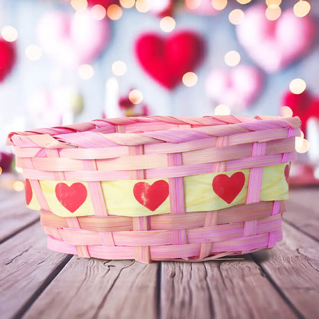 Canasta, Corazón, Color Rosa Claro