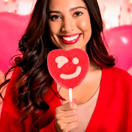 Paleta de Malvavisco, Corazón, Color Rojo