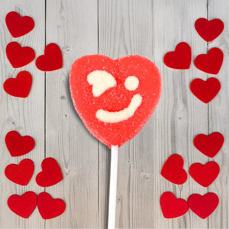 Paleta de Malvavisco, Corazón, Color Rojo