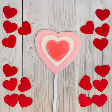 Paleta de Malvavisco, Corazón, Color Rosa