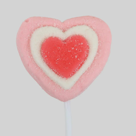 Paleta de Malvavisco, Corazón, Color Rosa