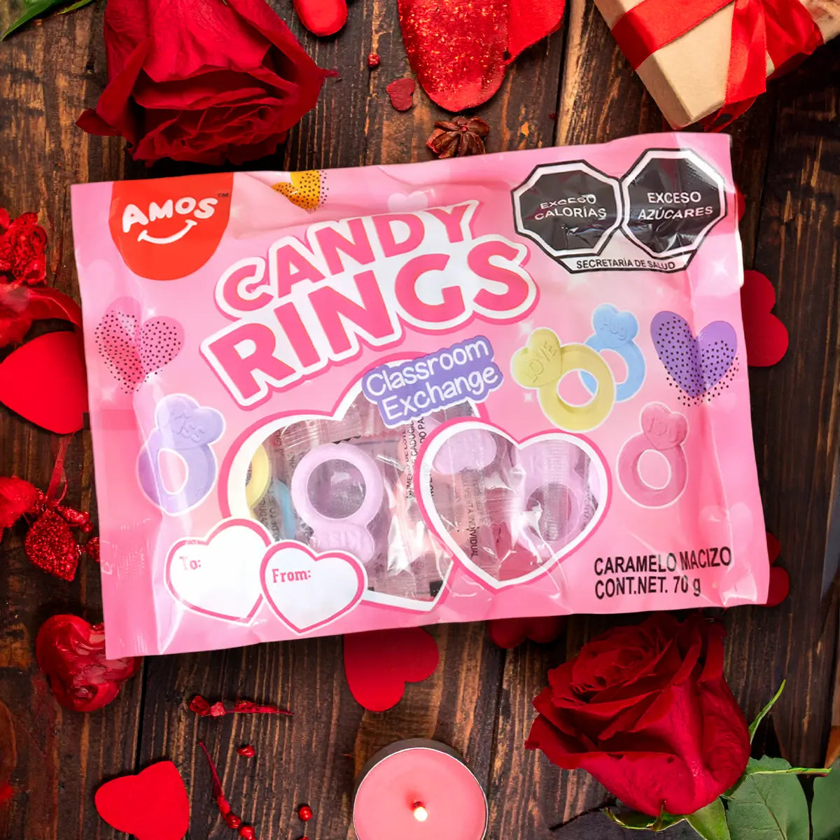 Anillos de Caramelo, 70 gr