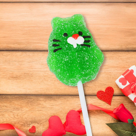 Conejito, Color Verde, Paleta de Gomita