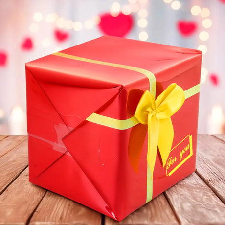 Caja de Regalo, Trufas de Chocolate, Color Rojo