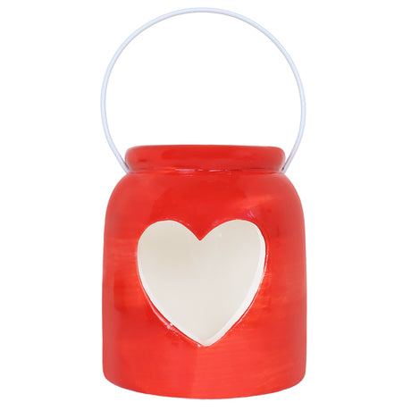 Portavela, Corazón, Color Rojo