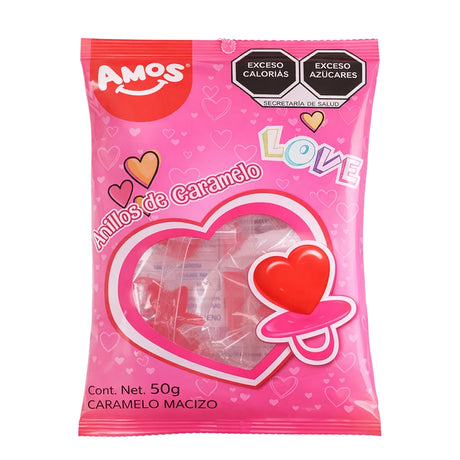 Anillos de Caramelo, Corazón, 50 gr