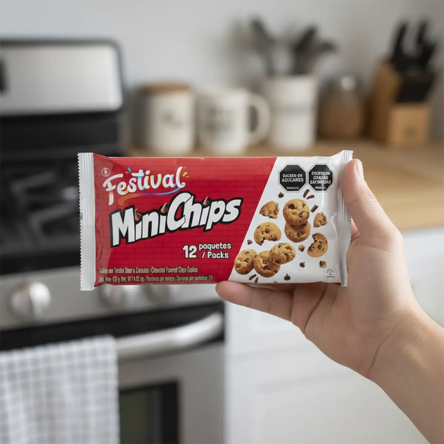Festival Minichips, Galletas con Chispas de Chocolate, 420 gr
