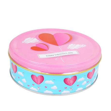 Lata de Galletas, Corazones, Color Rosa, 115 gr