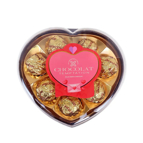 Trufas de Chocolate, Corazón, Color Dorado, 96 gr