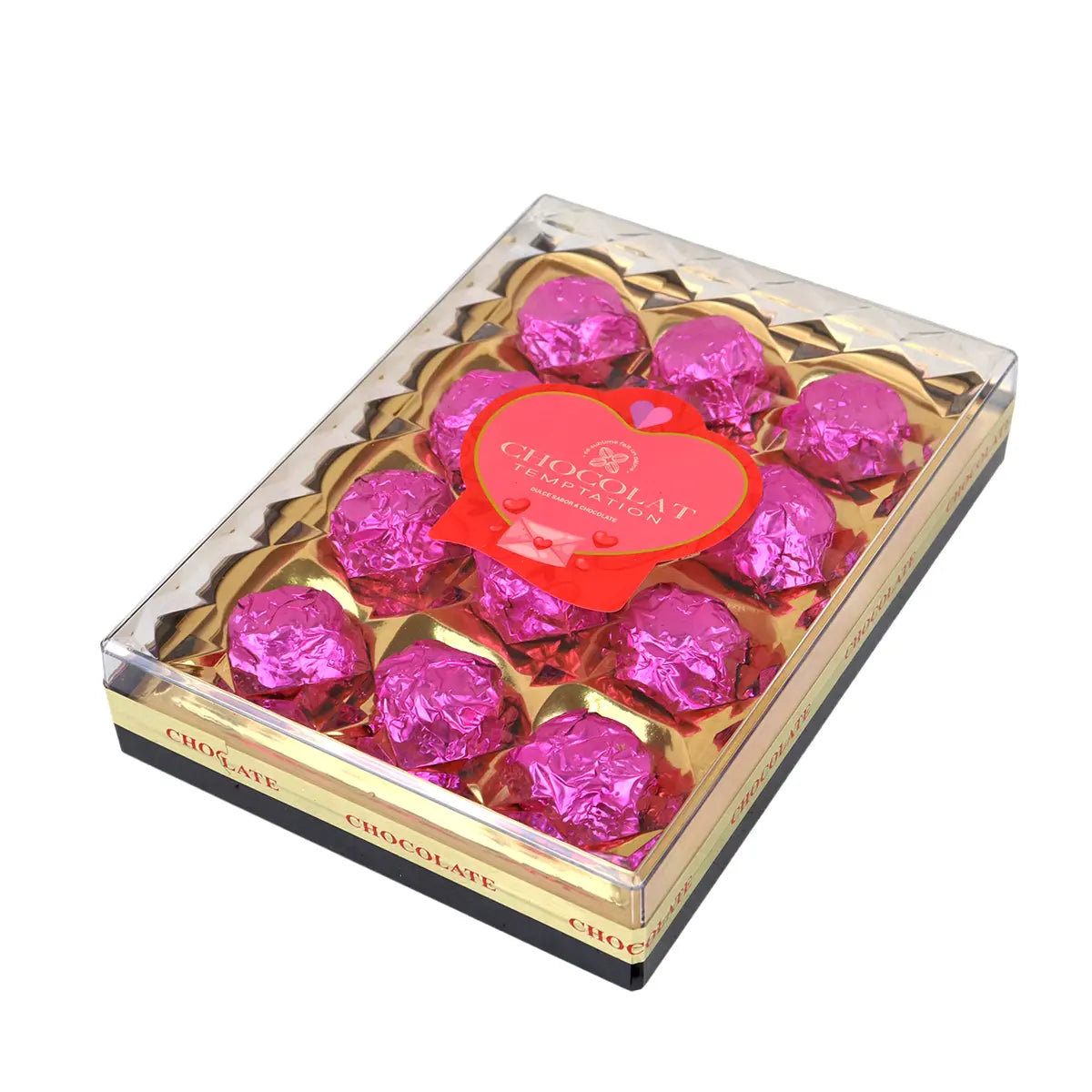 Trufas de Chocolate, Color Rosa, 12 pzas