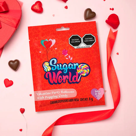 Globo Metálico de Corazón y Dulce