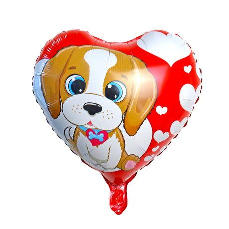 Globo Metálico de Corazón y Dulce