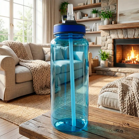 Botella de Agua, Color Azul, 1 L