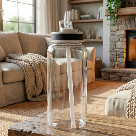 Botella de Agua, Color Gris, 1 L