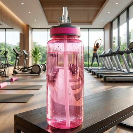 Botella de Agua, Color Rosa, 1 L