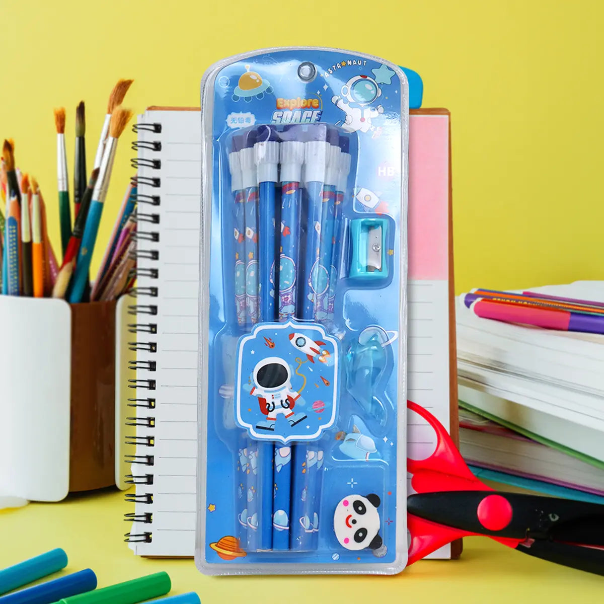 Kit de Escritura, Astronauta, Color Azul