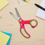 Tijeras Punta Redonda, Color Rosa y Verde