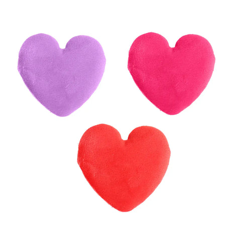 Borla para Polvo de Maquillaje en Forma de Corazón, 3 pzas