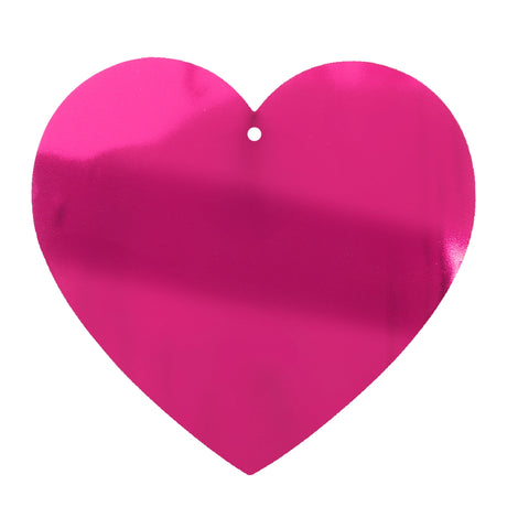 Decoración Colgante, Corazones, Color Fucsia