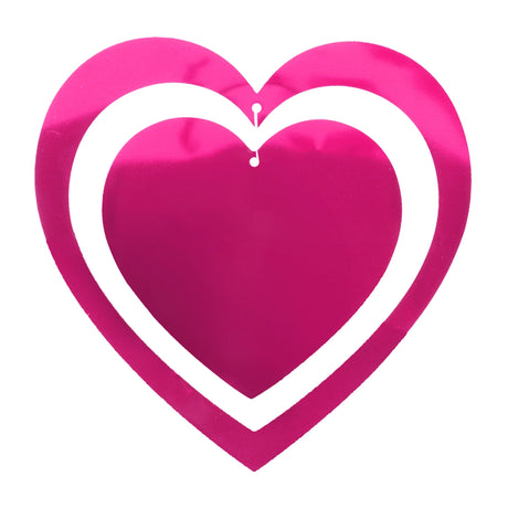 Decoración Colgante, Corazones, Color Fucsia