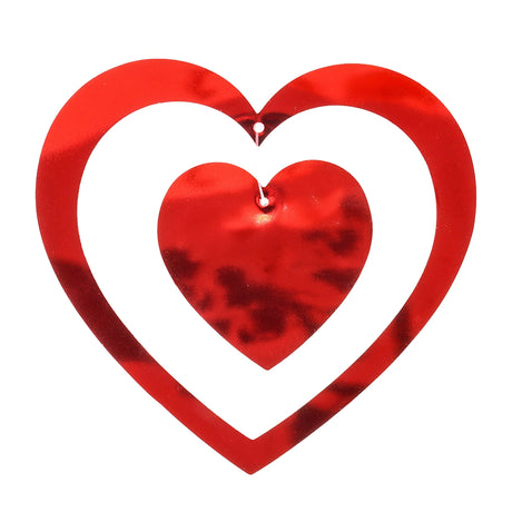 Decoración Colgante, Corazones, Color Rojo