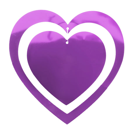 Decoración Colgante, Corazones, Color Morado