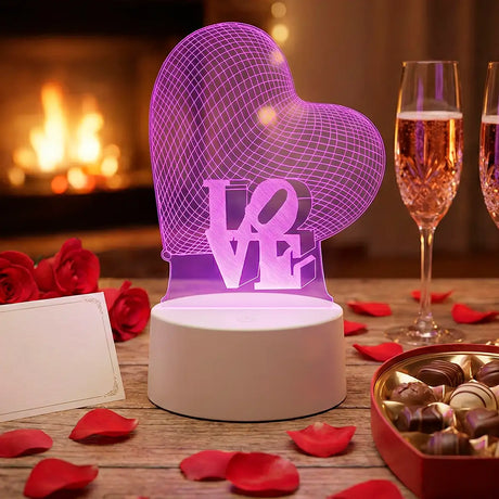 Lámpara LED Decorativa, Corazón