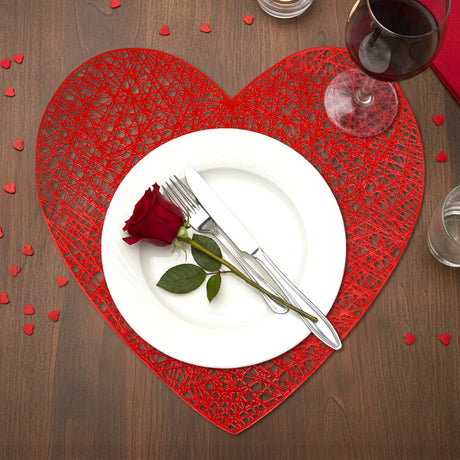 Mantel Corazón, Color Rojo