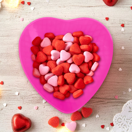 Bowl de Corazón, 3 pzas, Color Rosa