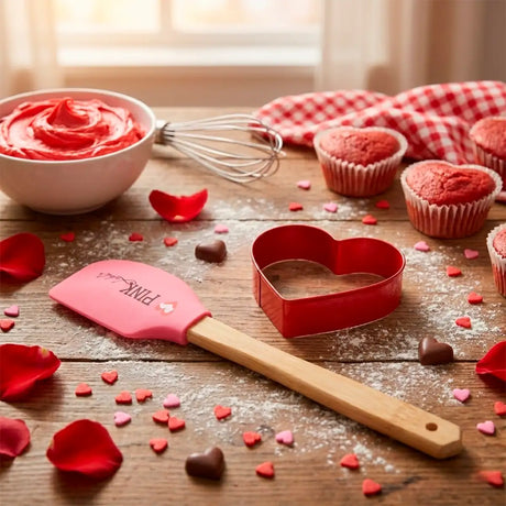 Kit de Espátula y Cortador de Galleta, Corazón