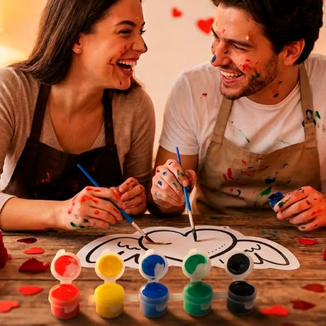 Canvas DIY con Pinturas, Corazón con Alas