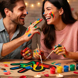 Canvas DIY con Pinturas, Corazones