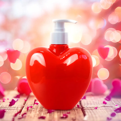 Dispensador de Jabón, Corazón, Color Rojo