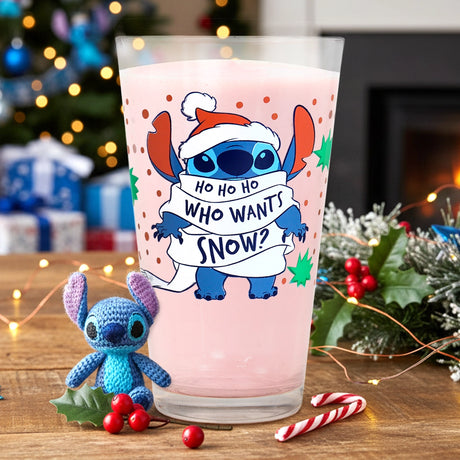 Stitch, Vaso de Cristal, Who Wants Snow? 414 ml
