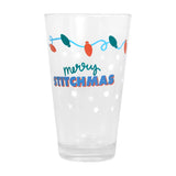 Stitch, Vaso de Cristal Navideño, 414 ml
