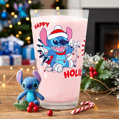 Stitch, Merry & Bright, Vaso Cristal, 414 ml